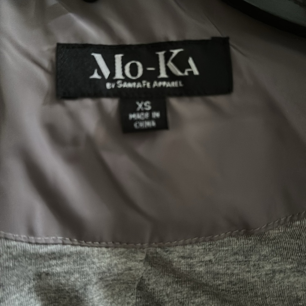 Mo-Ka Women’s (XS) All Weather Jacket with pull cords at waistline : grey - Picture 5 of 5